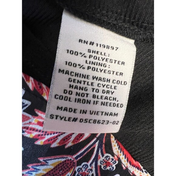 Collective Concepts Floral Dress Long Sleeve Womens S Black Knee-Length NWT - Picture 5 of 6